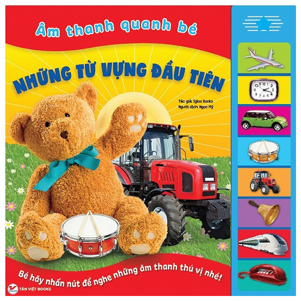 sách âm thanh - âm thanh quanh bé - những từ vựng đầu tiên